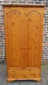 Modern pine wardrobe