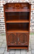 Edwardian bookcase / cabinet with inlaid