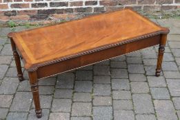 Georgian style coffee table on fluted co