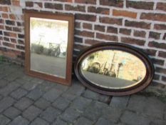 2 wall mirrors