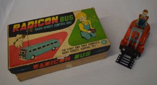 Radicon remote controlled bus and a tin