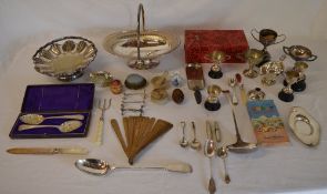 Various silver plate including trophy cu