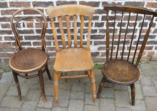 Bentwood chair, country kitchen chair an