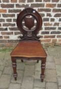 Victorian hall chair