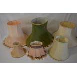 Lamp shades of varying sizes