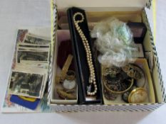 Assorted costume jewellery inc silver ba