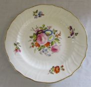 19th Century dessert plate with hand dec