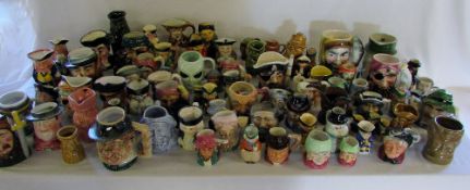 Large quantity of character/toby jugs (2