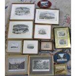 Assorted prints and engravings of Lincol