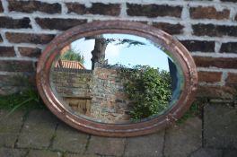 Arts & Crafts style wall mirror