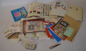 Quantity of stamps including albums and