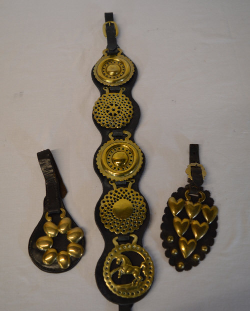 Horse brasses, including one marked 'S.P