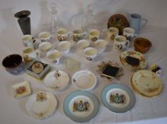 Ceramics including commemorative ware cu