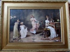Large Victorian framed print 96 cm x 71