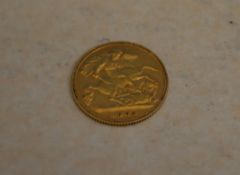 22ct gold 1903 half Sovereign
