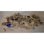Large selection of silver plate / stainl