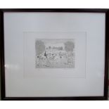 Framed limited edition French artist pro