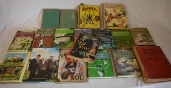 Various books including Dandy Monster Co
