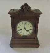 Wooden mantle clock H 40 cm