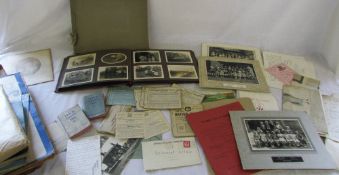 Correspondence and photographs relating