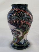 Moorcroft lilac vase c 1999 H 10 cm