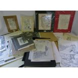 Large quantity of original pen and ink d