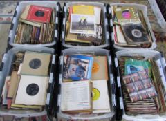 Approximately 2000 45 rpm records/single