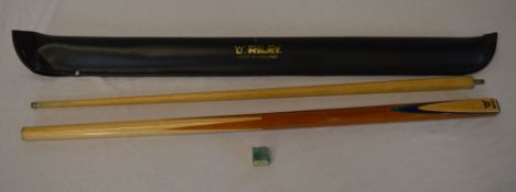 Riley snooker / pool cue with chalk and