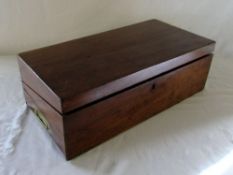 Victorian writing slope with side drawer