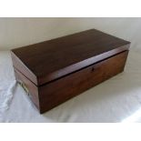 Victorian writing slope with side drawer