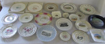 Various Lincolnshire ceramic plates & di