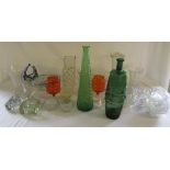 Assorted glassware