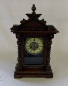 19th Century wooden mantle clock H 54 cm