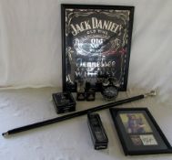 Various Jack Daniels whiskey items inc d