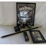 Various Jack Daniels whiskey items inc d