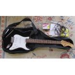 Eleca electric guitar with case (zip bro