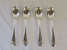 4 silver serving spoons Sheffield 1934/5