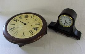 Dial wall clock (af) and a mantle clock