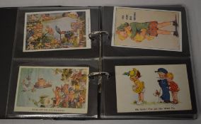 Post card album including Mabel Lucie At
