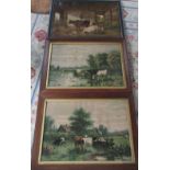 Pair of country prints and one other