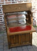 Old Charm oak drinks cabinet