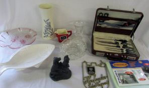Various ceramics, glassware and a Prima