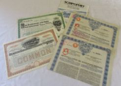 Old share certificates