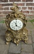 Large brass Italian mantle clock in the