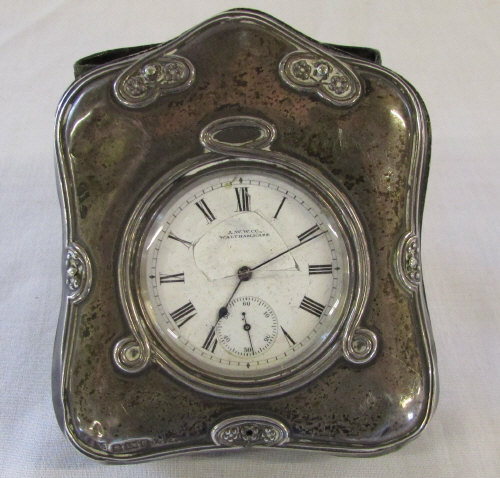 Silver fronted Art Nouveau pocket watch