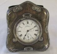 Silver fronted Art Nouveau pocket watch