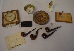 Malta ashtray, smoking pipes, Royal Worc