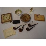 Malta ashtray, smoking pipes, Royal Worc