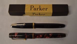 2 Parker pens (Parker Victory and Duofol