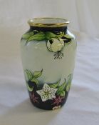 Miniature Moorcroft enamel vase (chip to